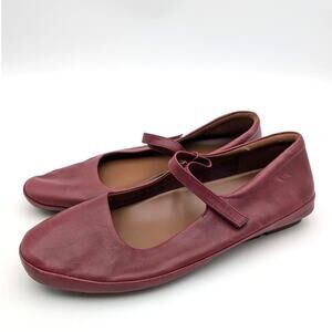 Naturalizer Behold Mary Jane Flat Women's Cranberry Size US9.5M EU40.5